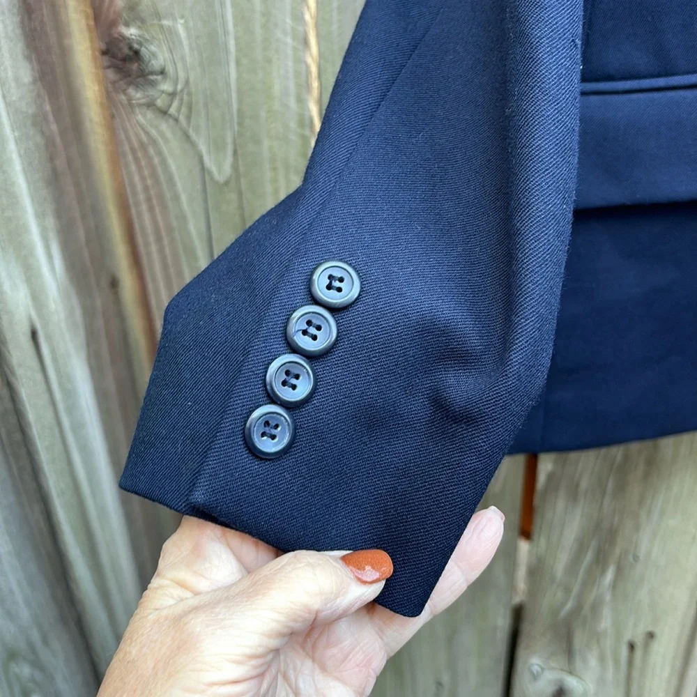 Pendleton Navy Blue Blazer Jacket Classic Style Women’s Size 8 - Picture 3 of 8